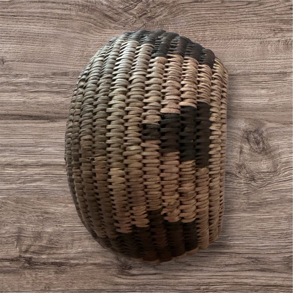 Vintage Native American 
HANDWOVEN COIL Southwest Lidded Basket‎ Jar OOAC - Picture 8 of 12